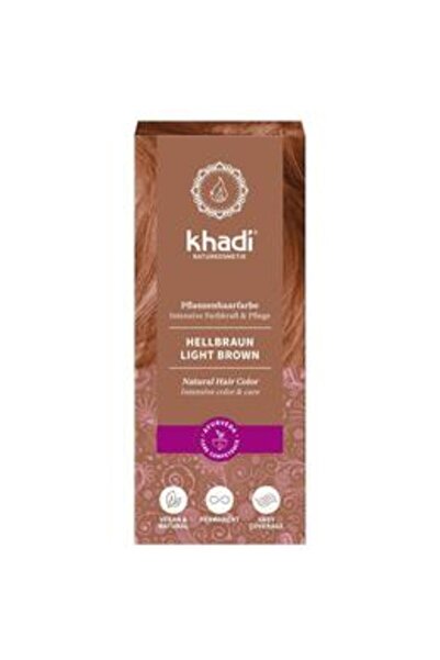 khadi Vopsea Naturala Henna Saten Deschis - Light Brown, 100 g