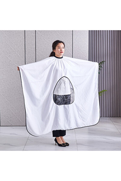 Choice White ●★☆ Salon Hairdressing Cape Barber Cape Transparent Viewing Wind...