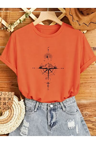 puolikuu Tricou unisex cu croială confortabilă, cu panglică și imprimeu dublu