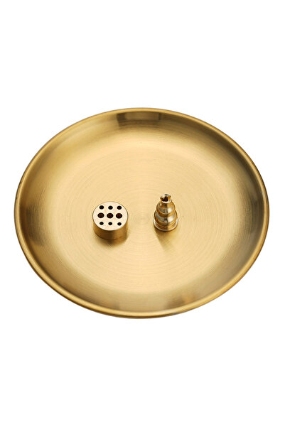 Choice A 3 In 1 Incense Burner Brass Incense Holder 5.5 Inch Incense Sticks/C...