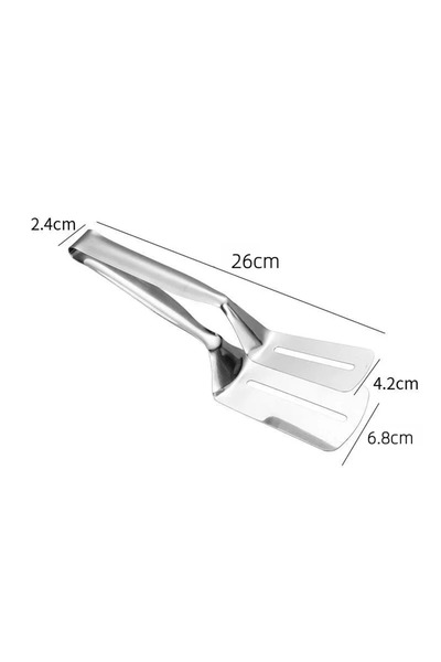Choice M Stainless Steel Double-Sided Shovel Clip Anti-Scald BBq Barbecue Ton...