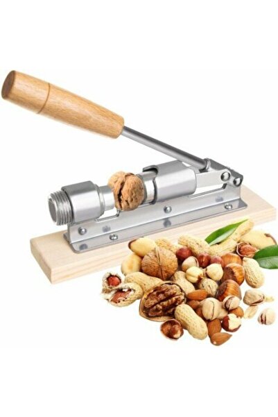 Ruhhy Nutcracker on stand – robust stainless steel nutcracker with wooden base