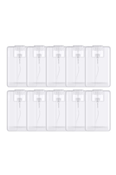 Choice6 زجاجات عطر بلاستيكية شفافة سعة 20 مل، 10 قطع، محمولة وقابلة لإعادة ال...