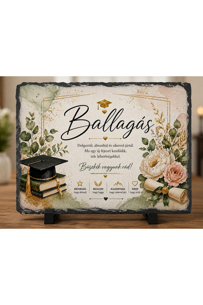 hiperborea Slate board - Graduation - in Hungarian
