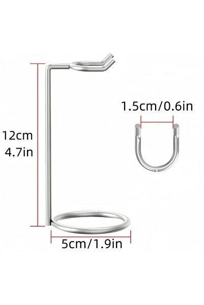 Choice 1PC Silver Stainless Steel Double Edge Safety Shaver Stand Art Holder ...