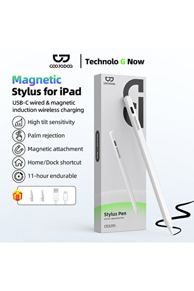 Choice GOOJODOQ WHITE For Pencil 2 1 for iPad Air 6 2024 Pro 11 2018-2024 iPa...