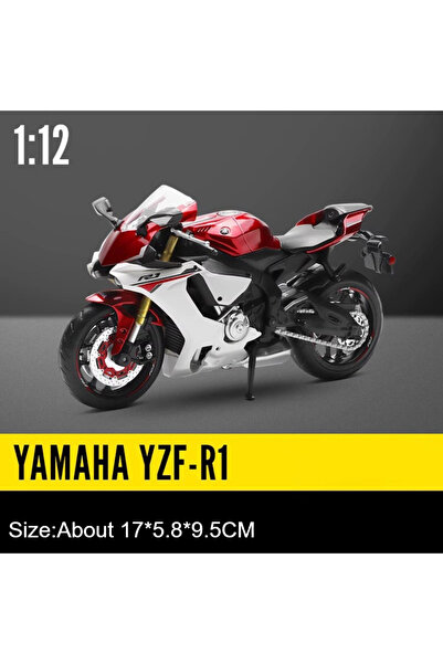 Choice1 نموذج دراجة نارية YZF-R1 حمراء بمقياس 1:12 من ياماها، نموذج R1M من ال...