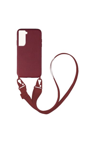 Sonique Θήκη Σιλικόνης με Strap CarryHang Samsung Galaxy S21 FE Μπορντό
