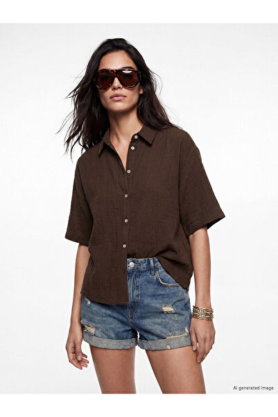 LC Waikiki Nevavm Muslin Women's Shirt with a Difference