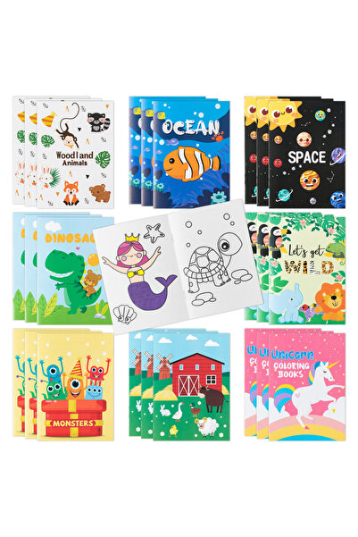 choice2 MY-D0009N 24PCS Mix Styles Coloring Books Art DIY Creative Painting K...