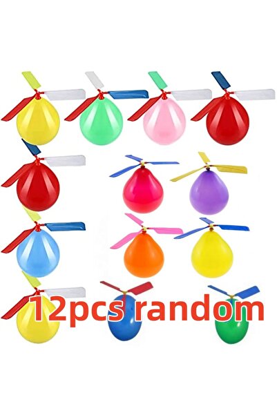 Choice 12 قطعة عشوائية (6/12 قطعة) مجموعة إطلاق بالونات هليكوبتر دوارة للأطفا...