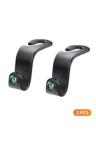 Choice Black-2pcs Car Multi-Function Seat Back Hanger Bag Hook For Skoda Octa...