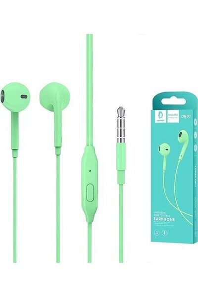 VEGA Căști universale DENMEN JACK 3.5 INCH VERDE IN-EAR DR01>