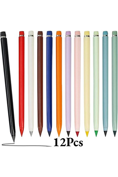 Choice 12Pcs 12Pcs Eternal Inkless Colored Pencils Set Never Need Sharpening ...