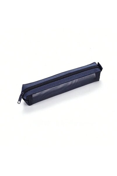 Choice1 1pc-blue 1PC Mini Mesh Yarn Pen Bag Portable Multifunction Pencil Box...