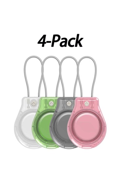 Choice5 4PCS Secure Holder with Keyring - Anti-Lost Lock Case for Airtag Air ...