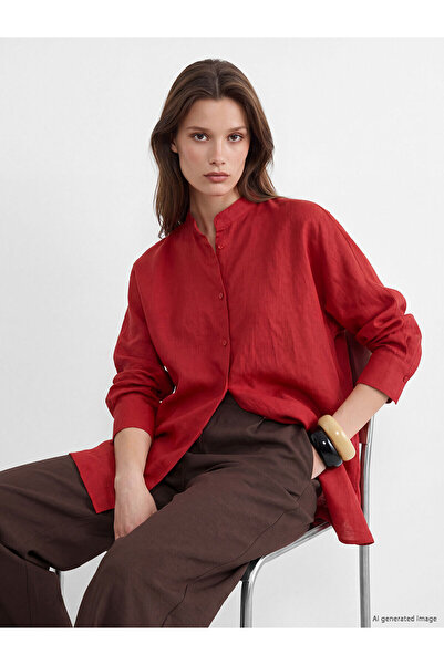 LC Waikiki Hakim Yaka Oversize Women's Shirt Tunic