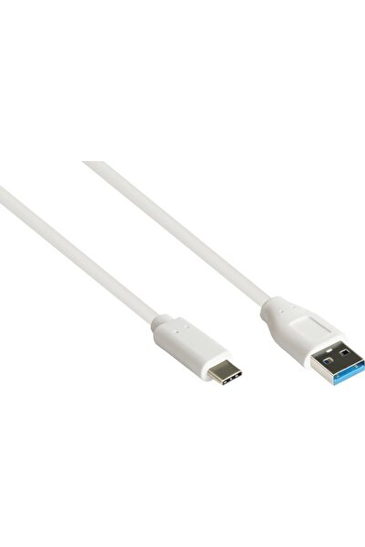 Good Connections Cable USB Alcasa USB-A - USB-C 1 m White (2831-AC010W)