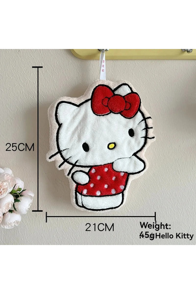 Choice1 b Hello Kitty Double-Layer Bath Towel Super Soft Coral Fleece Quick D...