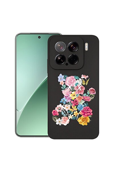 bestcase Husă pentru Xiaomi 15, Teddy Bear Color Flower, Silicon subțire de 0...