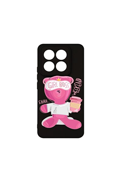 bestcase Калъф за Xiaomi 14T, BestCase® Тънък силиконов 0.8ММ, Мече - Бос Гри...