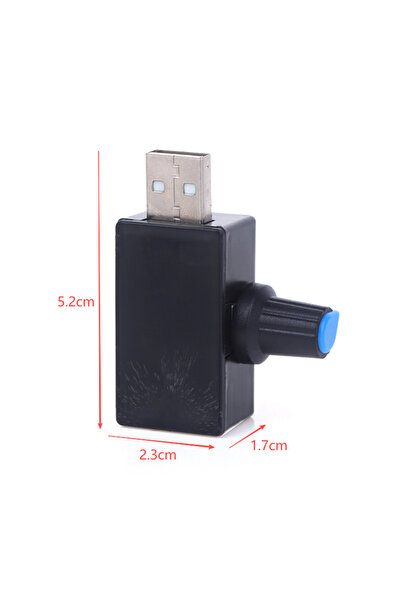 Choice جهاز تحكم في سرعة المروحة JETTING أسود Y-1Pc بقوة 5 واط وتيار مستمر 5 ...