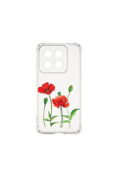 bestcase Husa pentru Xiaomi 14T Pro, BestCase¬Æ Anti Shock 1.5MM, Red Poppy, ...