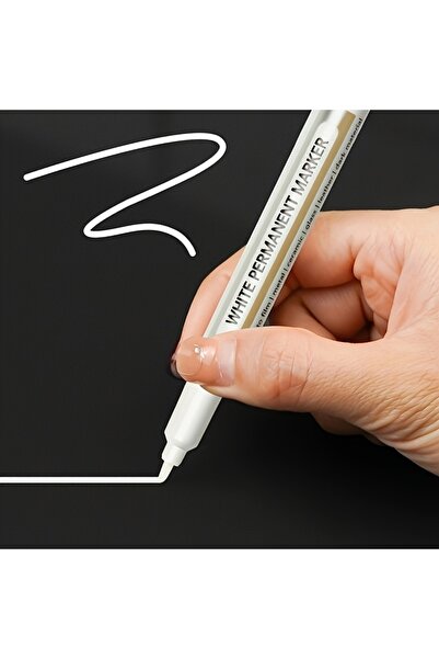 Choice WHITE-1pcs White Permanent Marker Pen Paint Pen Waterproof Highlighter...