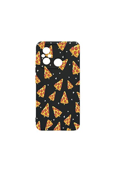 bestcase Премиум калъф от течен силикон, съвместим с Xiaomi Redmi 12C, Пица, ...