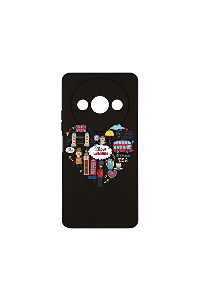 bestcase Λεπτή Θήκη Σιλικόνης 0.8MM, Συμβατή με Xiaomi Redmi A3, Αγαπώ το Λον...