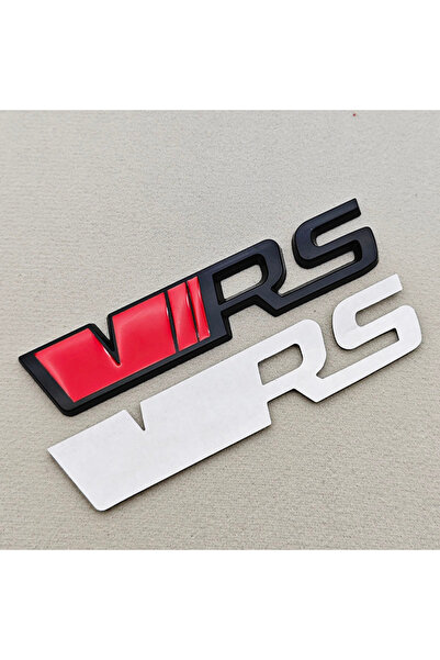 Choice11 Sticker Red Black 3D Metal Logo VRS Emblem Car Front Grille Rear Tru...