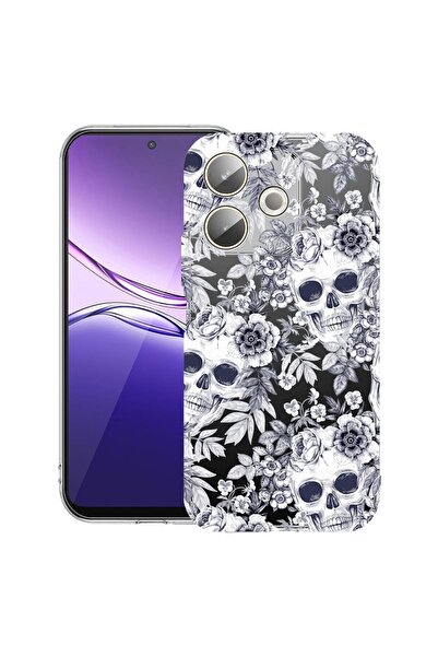 bestcase Θήκη για Xiaomi Redmi 13x / Poco M6 4G με Σχέδιο Κρανίου Μαύρο και Λ...