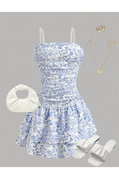 Evendi Dress, Blue
