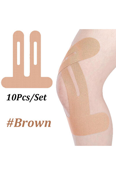 Choice3 Brown 10PCS Precut Kinesiology Tape For Knees Waterproof Elastic Brea...