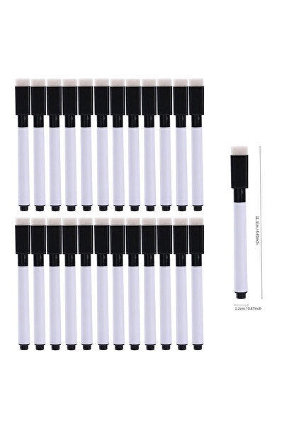 Choice21 nonmagnetic 25pcs 5/101Pcs Pcs Black Dry Erase Markers with Eraser C...