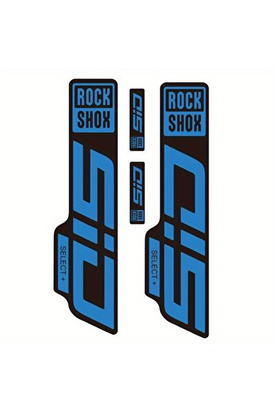 Choice5 blueblack 1set RockShox SID Select+ Fork Stickers Clear Vinyl with Bl...