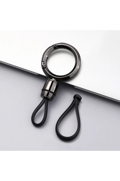 Choice1 GRAY Minimalist Metal Keychain for Men, Secure Anti-Lost Car Key Hold...