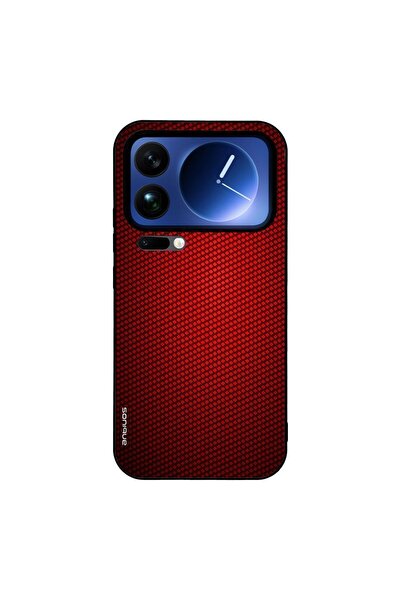 Sonique Θήκη Carbon Series για Xiaomi Xiaomi 17 Pro Max 5G Κόκκινο