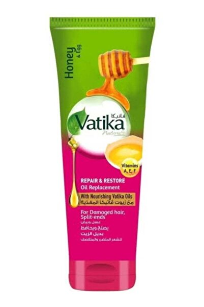 Vatika Naturals بديل الزيت لإصلاح واستعادة الشعر بالعسل والبيض 300 مل