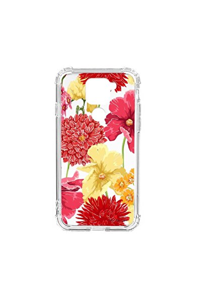 bestcase Husă Antișoc din Silicon Compatibilă cu Xiaomi Redmi Note 9 4G, Flor...