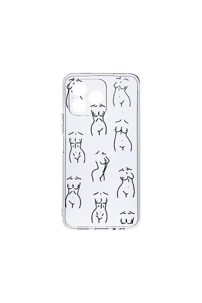 bestcase ¬Æ Husa Clear Silicon 2MM, Compatibila Cu Xiaomi Redmi 13, Body Patt...