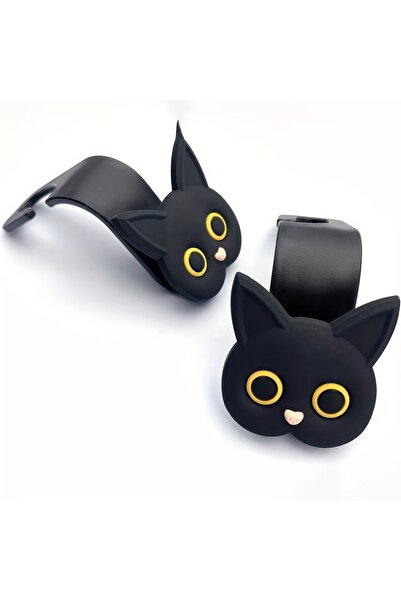 Choice 2pcs-black 2pcs Cartoon Cat Car Seat Hook Universal Hanger Car Seat Ca...