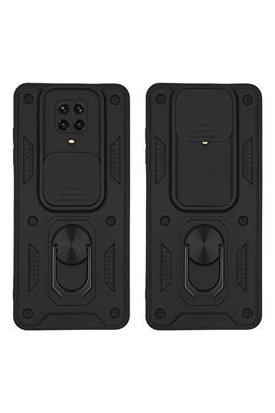 Sonique Θήκη Ring Armor CamPro για Xiaomi Redmi Note 9S/9 Pro Μαύρο