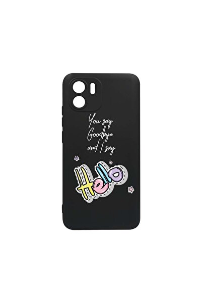 bestcase Тънък силиконов калъф 0.8ММ, съвместим с Xiaomi Redmi A2, Say Hello,...