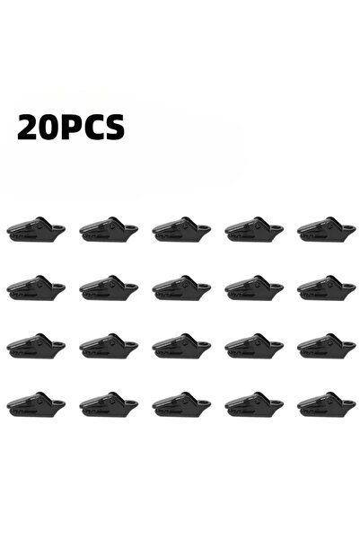 Choice1 20PCS 10/20pcs Sturdy Tent Clips for Outdoor Tarpaulin Clips Anti-win...
