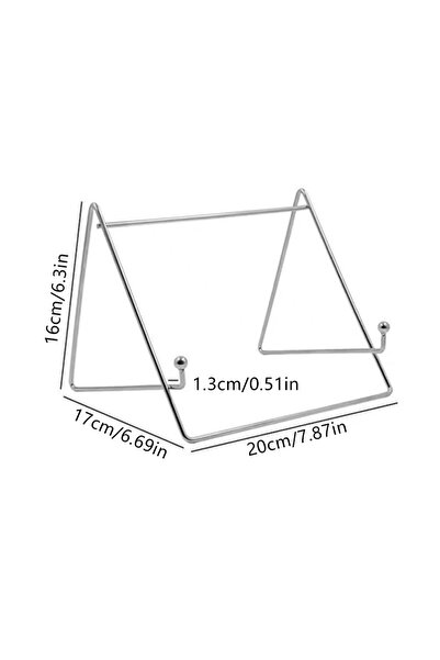 Choice L Portable Metal Flat Support New Silver Creative Book Reading Stand M...