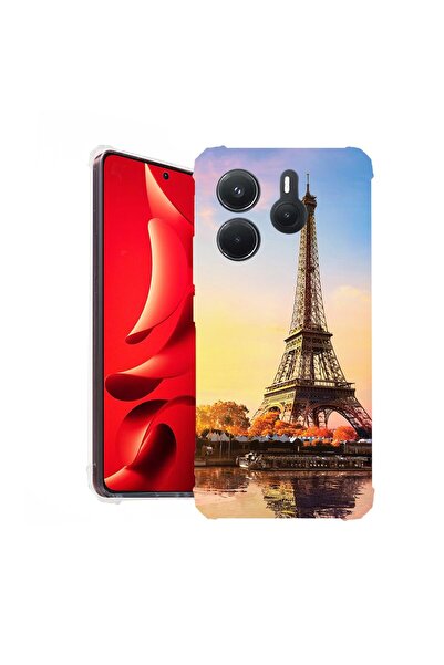 bestcase Husă pentru Xiaomi Redmi Note 14 5G, Antișoc 1.5MM, Turnul Eiffel Pa...
