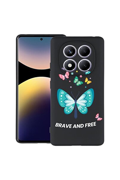 bestcase Husă pentru Xiaomi Redmi Note 15 Pro Plus 5G cu design fluturi, TPU ...