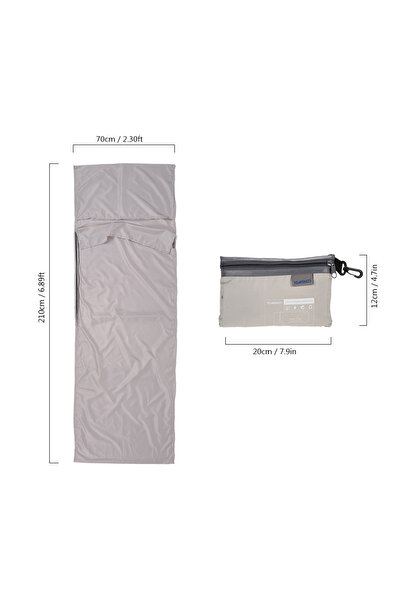 Choice Grey TOMSHOO 70*210CM Outdoor Travel Camping Hiking Polyester Pongee H...
