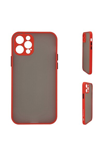 Sonique Θήκη Σιλικόνης Color Button Bumper Apple iPhone 12 Pro Max Κόκκινο